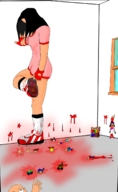 crush blood scared socks gloves dress foot_crush trample shrunken_people cruel shoe_crush