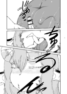 drawing vore monochrome tongue licking saliva censored inside_mouth on_tongue sucked_in slurpped kyoryuu