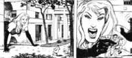 drawing giantess manga monochrome handheld anime gloves captured scary_face