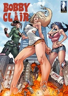 giantess city destruction multiple_giantesses barefoot running looking_down skyscraper giantesses giantessfan cover_page bobby_and_clair_2