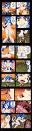 vore sleeping comic color licking handheld green_eyes blue_hair shrunken shrunken_men fangs shrunken_man inside_mouth cat_girl swallowed tongue_play inside_stomach commission cramous white_fur felicia_(darkstalkers) jsxeno