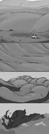 drawing dragoness horns tail mega sleeping monochrome toes barefoot soles lying_down unaware truck on_foot kaiju kerneldecoy
