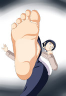 feet soles purple_hair purple_eyes point_of_view hinata_hyuga naruto_(series)