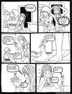 drawing comic monochrome handheld shrunken story shrunken_men heart shrunken_man dialogue shrinking_potion zgriffen1