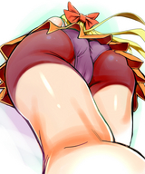 drawing panties upskirt blonde butt anime camel_toe sailor_moon sailor_venus sailor_uniform thighs point_of_view aburisamon aino_minako