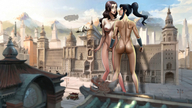 breasts giantess nude city mega butt giantesses collage korra legend_of_korra asami