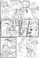drawing giantess monochrome story snake_girl goggles dialogue panels