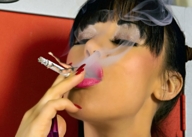domination slave lips hand shrunken_man smoke cigarette manicure point_of_view digital_render smoke_slave