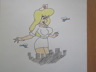 breasts drawing giantess mega blonde color helicopter nurse cartoon animaniacs hello_nurse