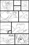 drawing micro vore furry comic monochrome unaware milf sparky_the_chu taste_buds