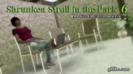 crush barefoot dragonesslife animation unaware stuck_to_foot watermark digital_render shrunken_stroll_in_the_park