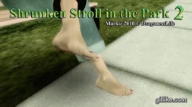 crush dragonesslife animation unaware stuck_to_foot digital_render shrunken_stroll_in_the_park