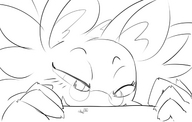 drawing pokemon anthro monochrome bat glasses looking_at_tiny peperc zubat