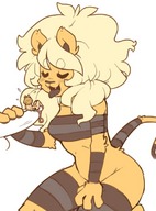 drawing nude small_man furry blushing tail anthro color tongue penis paws mouse_boy on_penis momo