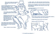 drawing crush monochrome butt_crush story sitting chair siblings dialogue incest