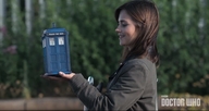 collage long_hair handheld brunette tardis