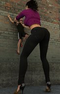 small_man size_difference high_heels brunette domination amazon lifted wall digital_render