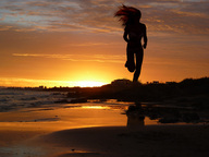 giantess collage mega wonderslug running sky silhouette sunset waterfront distant_city amy_willerton
