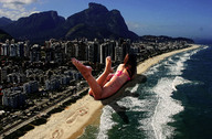 giantess collage city mega butt swimsuit beach ocean blood brunette wonderslug lying_down shrunken_people giantess_katelyn foot_print messy seaside imminent_crush looking_at_tiny back_view