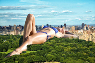 collage city mega swimsuit destruction barefoot park wonderslug skyscraper sky trees new_york_city central_park erin_simmons