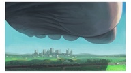 drawing city mega barefoot skyline vehicles outdoors under_foot point_of_view road impending_doom