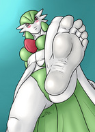 drawing pokemon color gardevoir under_foot point_of_view imminent_crush no_background evil-sprite