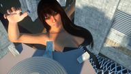 giantess city long_hair brunette lying_down digital_render fater