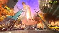 giantess city long_hair barefoot brunette gmod walking outdoors impending_doom digital_render