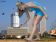 giantess collage feet blonde barefoot buildings helicopter legs looking_down adrianna_daniels fyerk imminent_crush looking_at_tiny