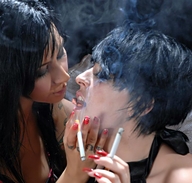 collage vore black_hair long_hair short_hair shrunken_men smoking shrunken_man smoke cigarettes