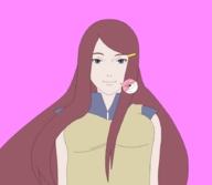 drawing vore long_hair brunette no_background cutout