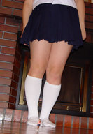 giantess collage skirt socks unaware shrunken_woman indoors