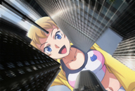 drawing giantess city mega blonde color pushups