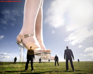 giantess collage feet high_heels lilipucien