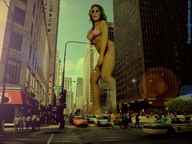 giantess collage city blonde swimsuit barefoot giantess_katelyn vehicles lilipucien