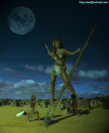 giantess collage hunting cave_woman cave_men lilipucien