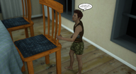 barefoot story shrunken_men shrunken_man indoors digital_render fater