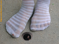 collage feet nylons shrunken_man hiding lilipucien