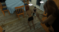barefoot bra brunette shrunken_men shrunken_woman shrunken_man digital_render fater