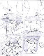 tail comic monochrome swimsuit cleavage ocean looking_down pencil_drawing navy giantesss ships mouse_girl hank88 navy_ship
