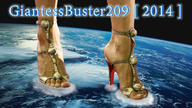 giantess collage feet earth destruction planet high_heels jennifer_aniston giantessbuster209 cosmic_giantess