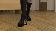 nude high_heels fishnets shrunken_person indoors digital_render jamesmason0