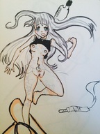 drawing color finger shrunken_woman xolittleonexo