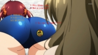butt anime brunette red_hair pigtails man akane vividred operation isshiki himawari shinomiya
