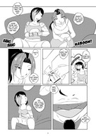 drawing comic monochrome shrunken shrunken_woman open_mouth video_game mukatkikaarn imminent_vore