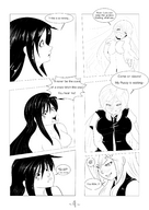 drawing comic monochrome long_hair angry slave shrunken_woman dialogue himeko technimind