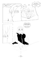 drawing pussy masturbation comic monochrome long_hair shrunken_woman inside_pussy himeko technimind