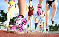 running shrunken_man sneakers outdoors runners imminent_crush sorenzer0 digital_render