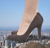 collage city mega destruction high_heels skyscrapers giantess_feet insetosonhador