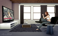 handheld barefoot blood domination red_hair shrunken_people cage cruel hand_crush captured fist sorenzer0 digital_render